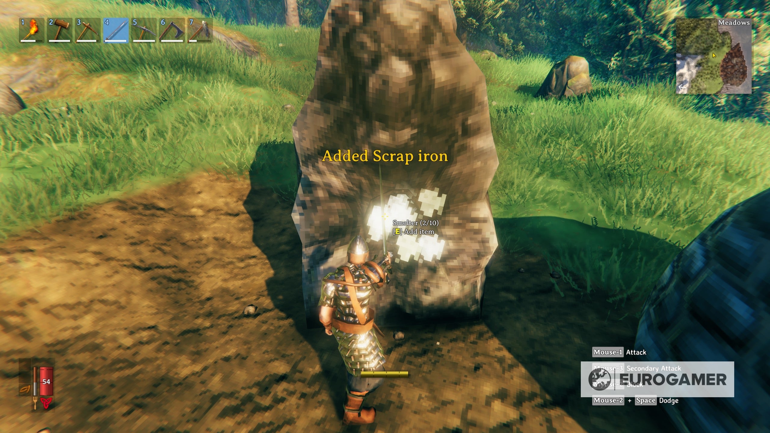 Valheim iron How to find iron locations from muddy scrap piles and smelt iron ore explained